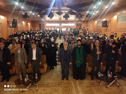 حضور فرماندار در جمع اساتید و دانشجویان دورودی